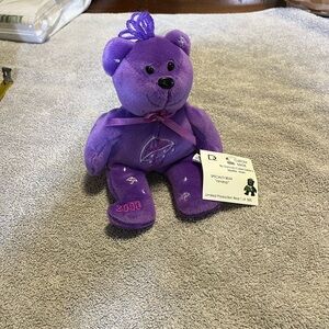 Purple Specialty Bear with Embroidered Details “Raindrop” / 1 of 500